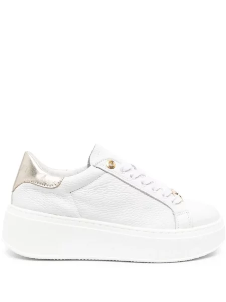 Sneakerși Twinset din piele alb
