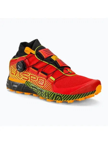 Мъжки обувки за бягане Cyclone sunset/lime punch на La Sportiva червено