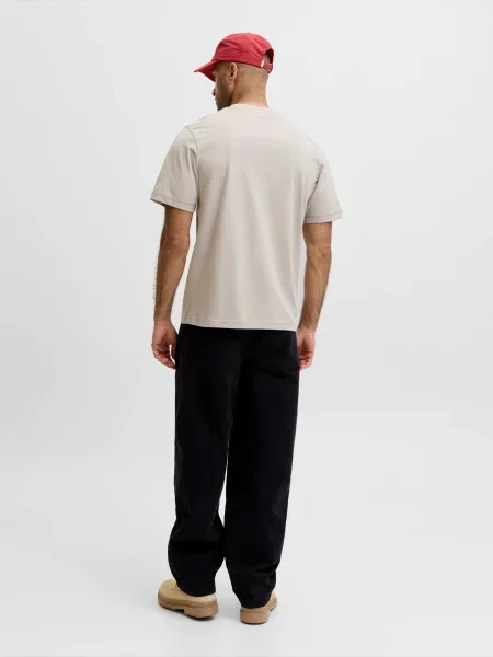JACK & JONES Tričko JCOClub sivobéžová / čierna biela