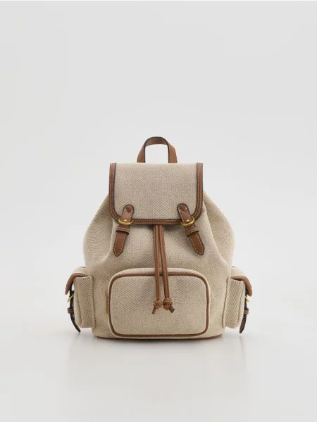 Reserved Жакардовий рюкзак коричневий