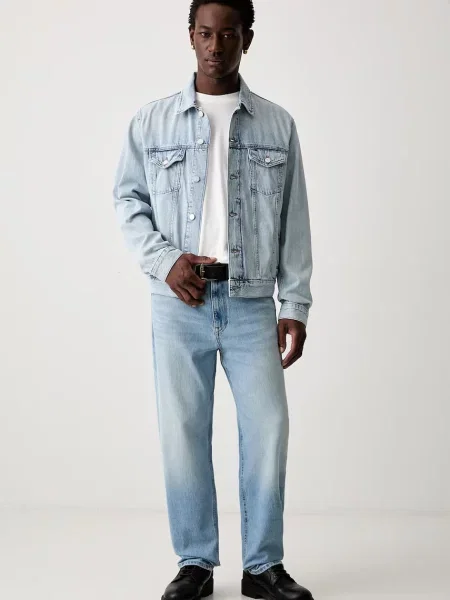 Tommy Jeans blugi regulari pentru bărbați albastru