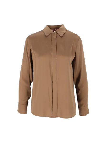 Koszula Max Mara Studio brązowa