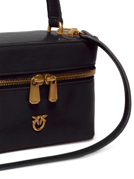 Geanta crossbody Pinko din piele negru