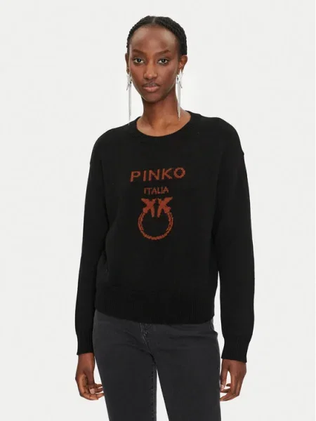 Pinko Pulover Logo negru