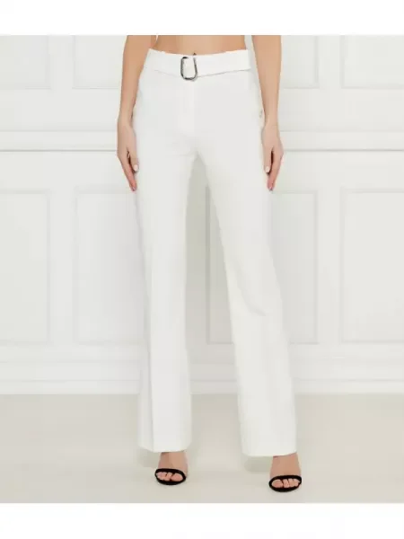 HUGO Pantaloni Hazula | flare fit alb