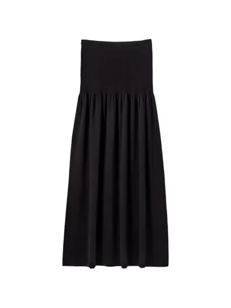 Fusta maxi The Garment tricotate negru