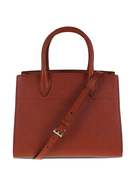 Geantă shopper Prada din piele maro