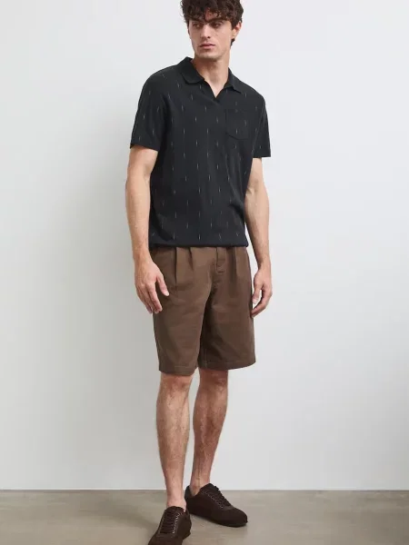 Medicine polo majica z elastanom črna