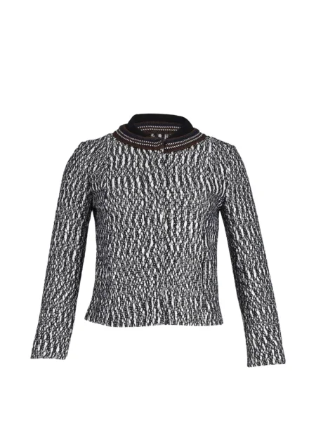 Geacă Tory Burch din tweed negru