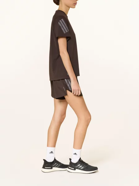 Adidas Běžecké Šortky 2 V 1 tmavě hnědá