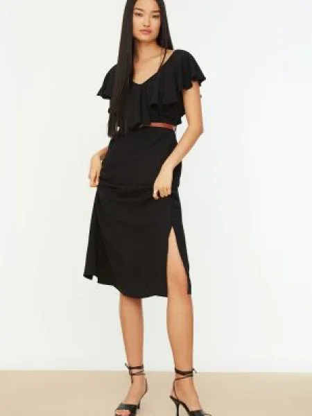 Rochie maxi Trendyol negru