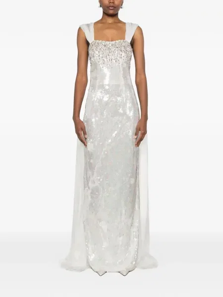 Rochie de seară Dina Melwani alb