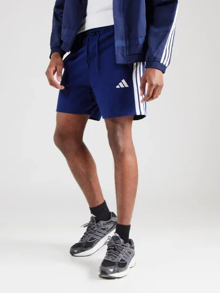 ADIDAS SPORTSWEAR Sportinės kelnės Essentials tamsiai mėlyna balta