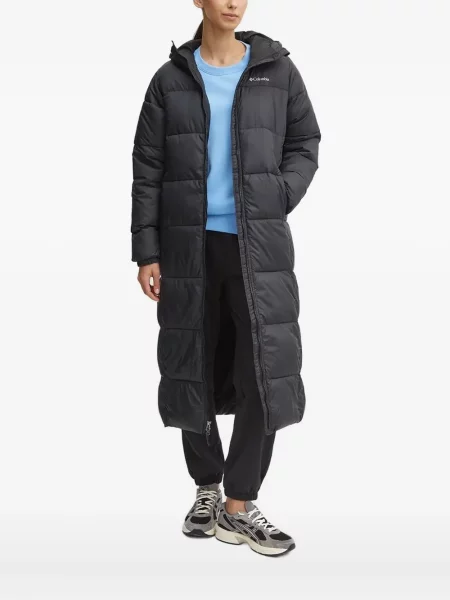 Palton Columbia cu glugă albastru