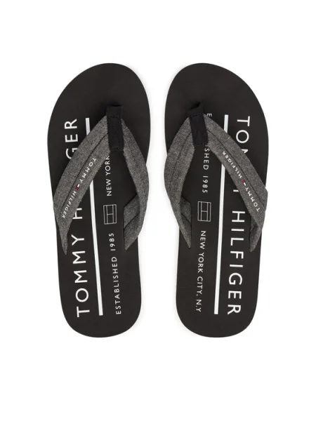 Șlapi Tommy Hilfiger de in negru