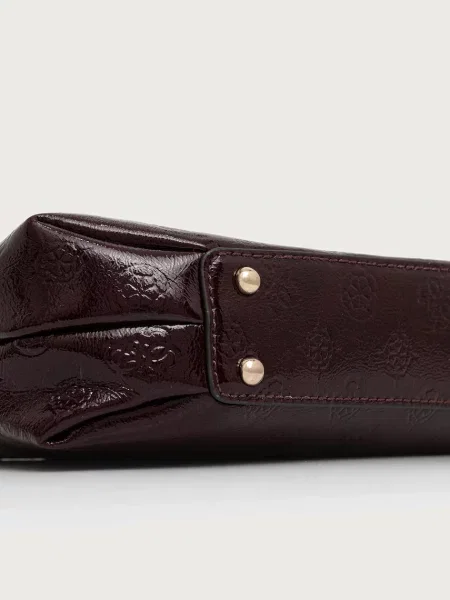 Кожаная сумка хобо Guess