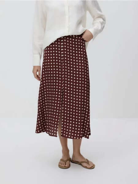 Reserved Fustă midi din multicolor