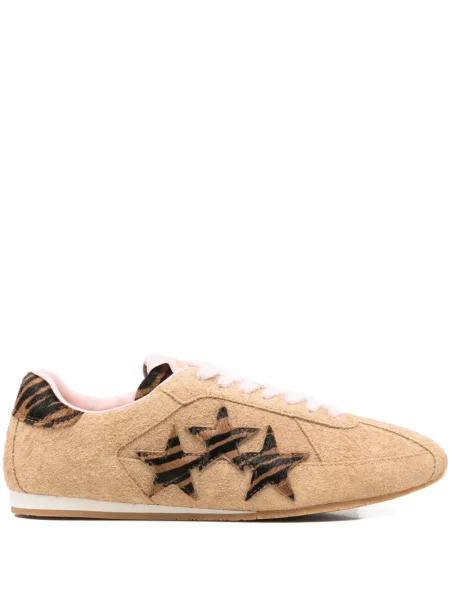 Sneakerși Amiri fără toc cu model zebră