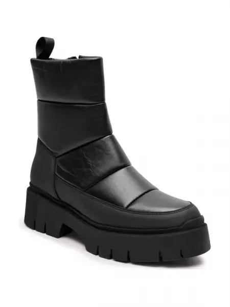 HUGO Botine cu platformă KRIS negru