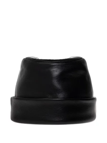 Căciulă Balenciaga din piele negru
