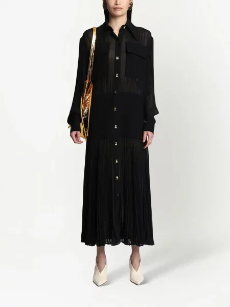 Kostiumas marškininė suknelė Proenza Schouler juoda