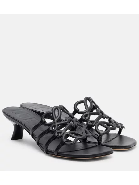 Papuci tip mules Loewe din piele negru