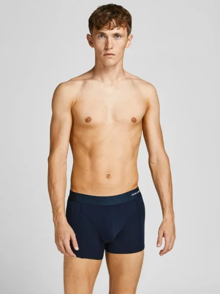 JACK & JONES Boxeralsók tengerészkék / bordó fehér fekete