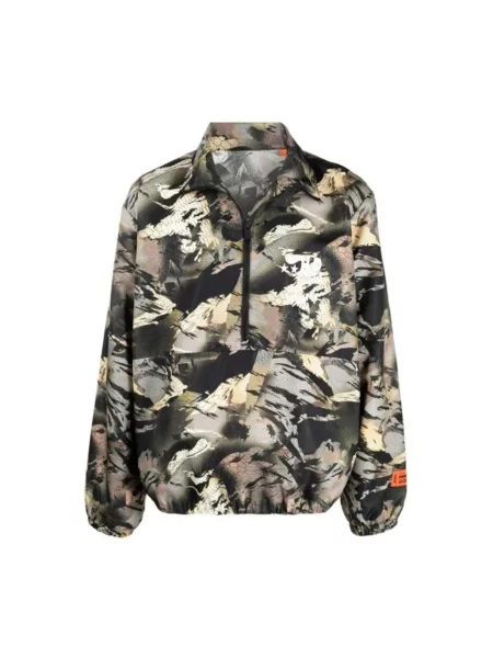 Kurtka Heron Preston w kamuflażu zielona
