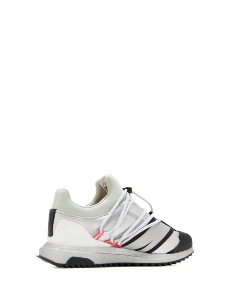 Prugaste tenisice Adidas Adizero s vezicama od brušene kože crna