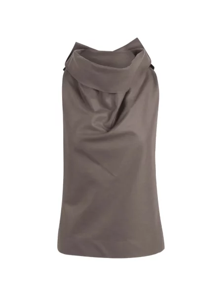 Top Issey Miyake drapat gri