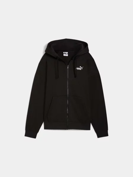 Кофта спортивна PUMA Ess Comfort Full-zip Hoodie комбінований верх чорний