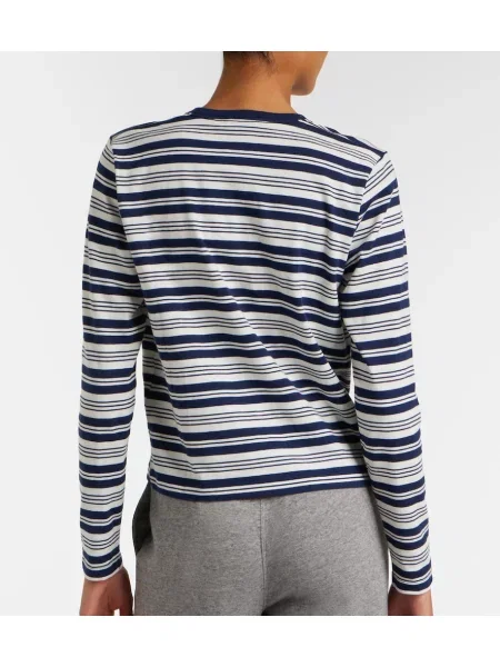 Pruhovaná polokošeľa Polo Ralph Lauren s potlačou modrá