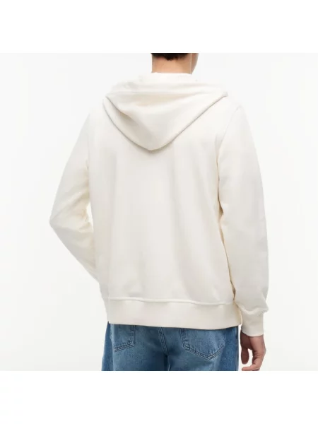 Haftowana bluza rozpinana Tommy Hilfiger frotte biała