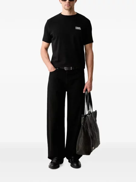 Tricou Karl Lagerfeld cu imagine negru
