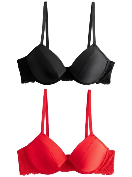 Next Sutien roșu negru