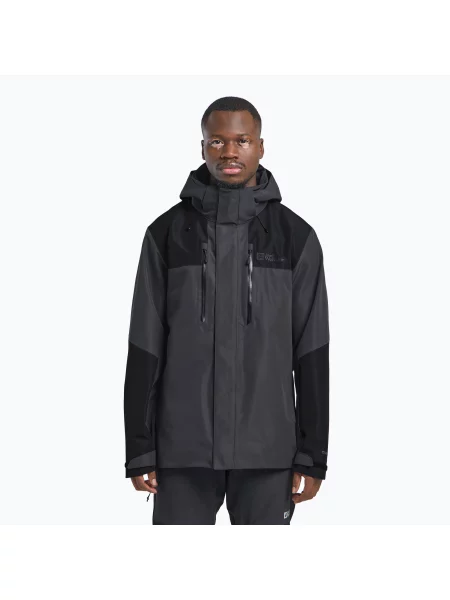 Kurtka przeciwdeszczowa Jack Wolfskin Jasper 2L phantom szara