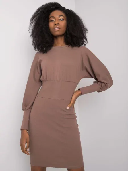 Rochie Rue Paris de costum maro