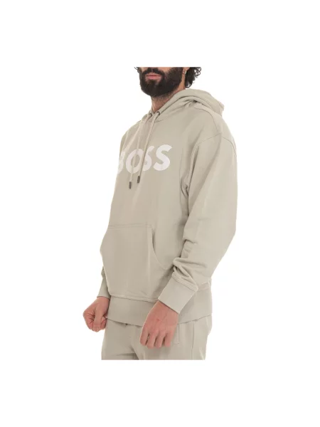 Bluza z kapturem Boss z kapturem beżowa