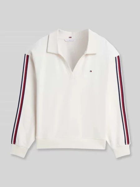 Bluza o kroju regular fit z czystej bawełny Tommy Hilfiger beżowa