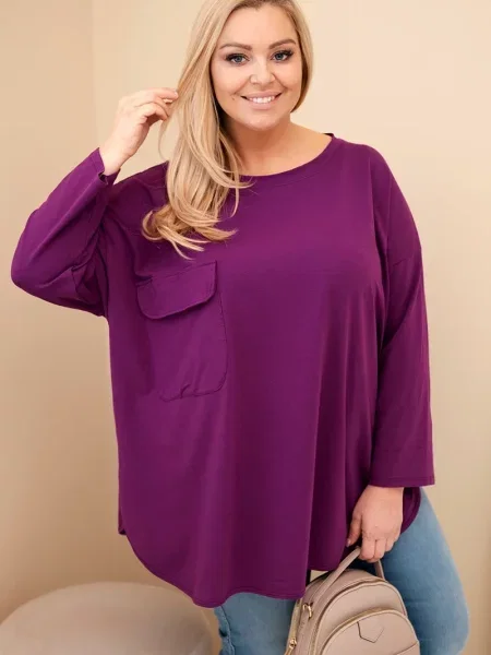 Bluză Kesi Włoski violet