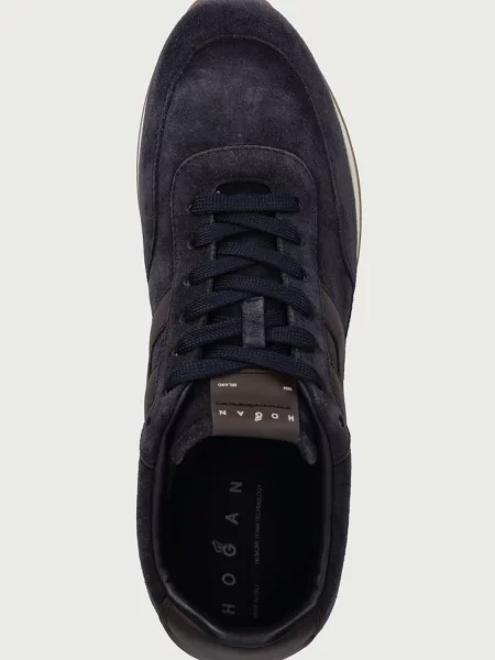Замшевые кроссовки Hogan