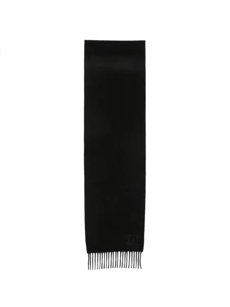Fular Max Mara cu franjuri negru