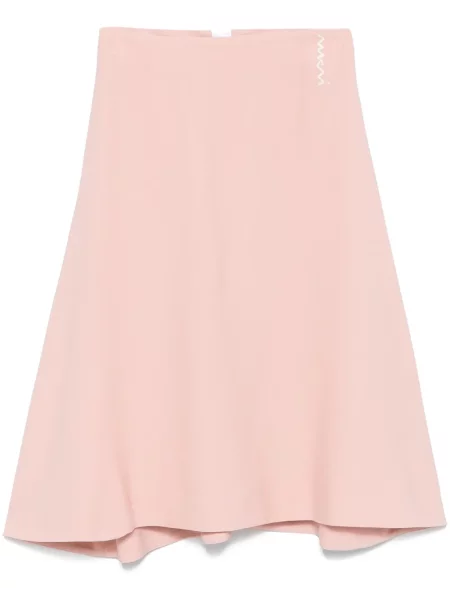 Fustă midi Marni până la genunchi roz