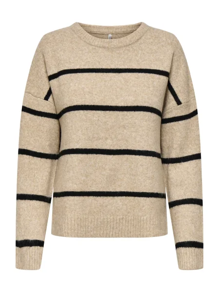 ONLY Pulover ONLOXFORD bej amestecat negru