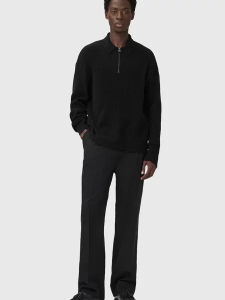 Шерстяной свитер Allsaints черный