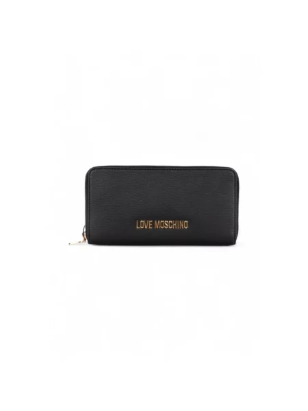 Portfel Love Moschino z logo czarny