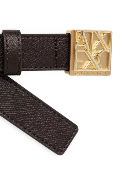 Curea Armani Exchange cu autograf maro
