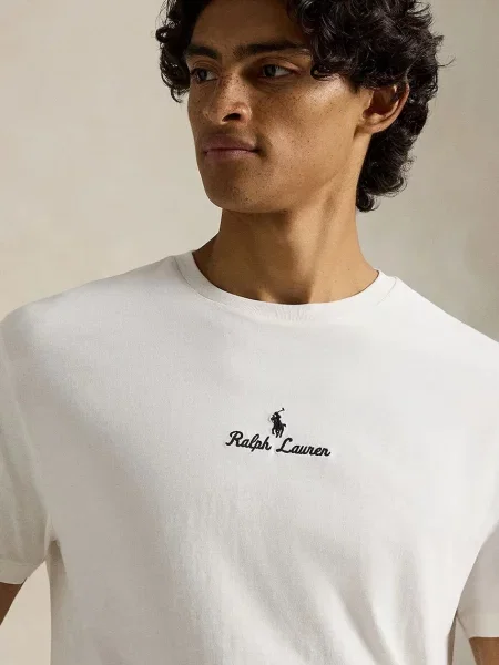 Футболка Polo Ralph Lauren с аппликацией бежевая