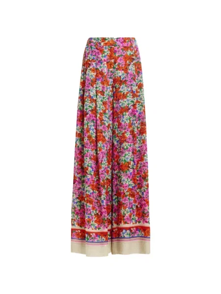 Pantaloni Essentiel Antwerp cu model floral roșu