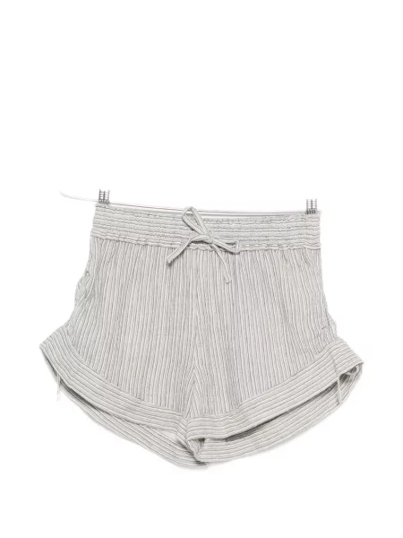 Pantaloni scurți Marant Etoile cu dungi cu legături albastru